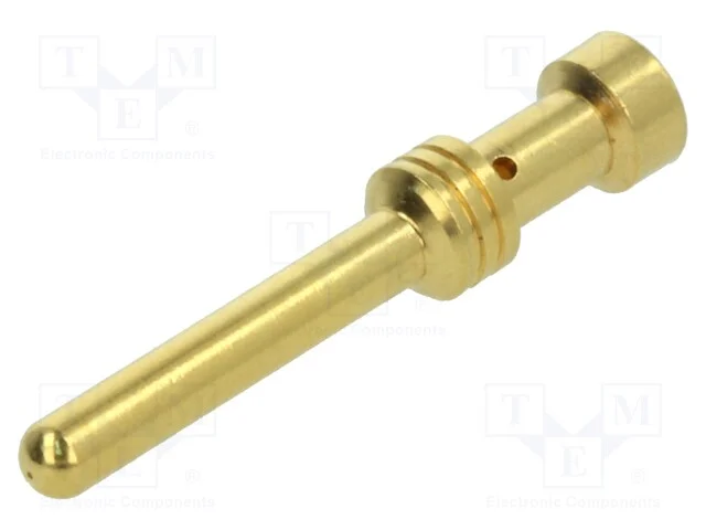 Contacto, macho, liga em cobre, dourado, 1,5mm2, .