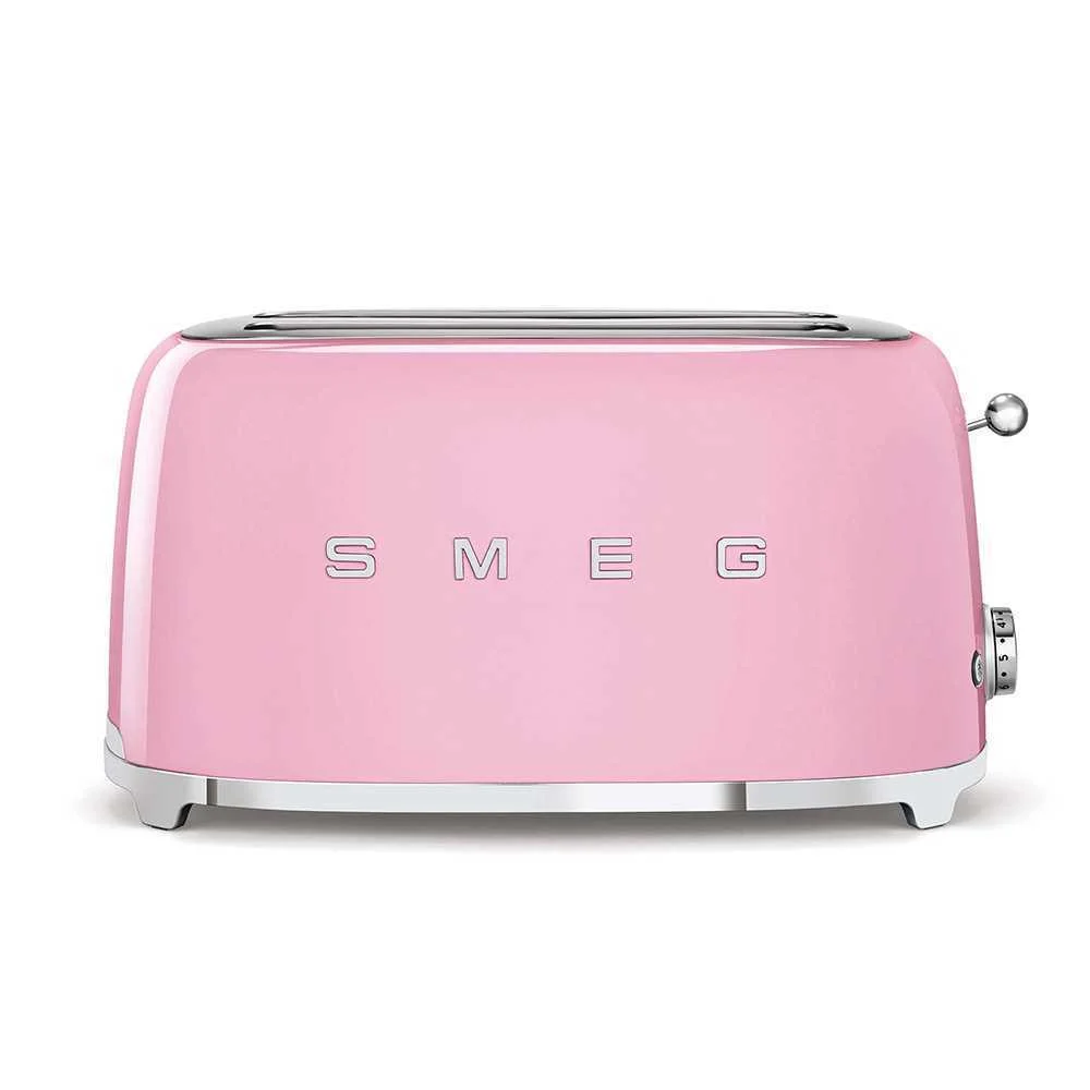 Smeg Toaster 4x2 50?style Pink Tsf02pkeu
