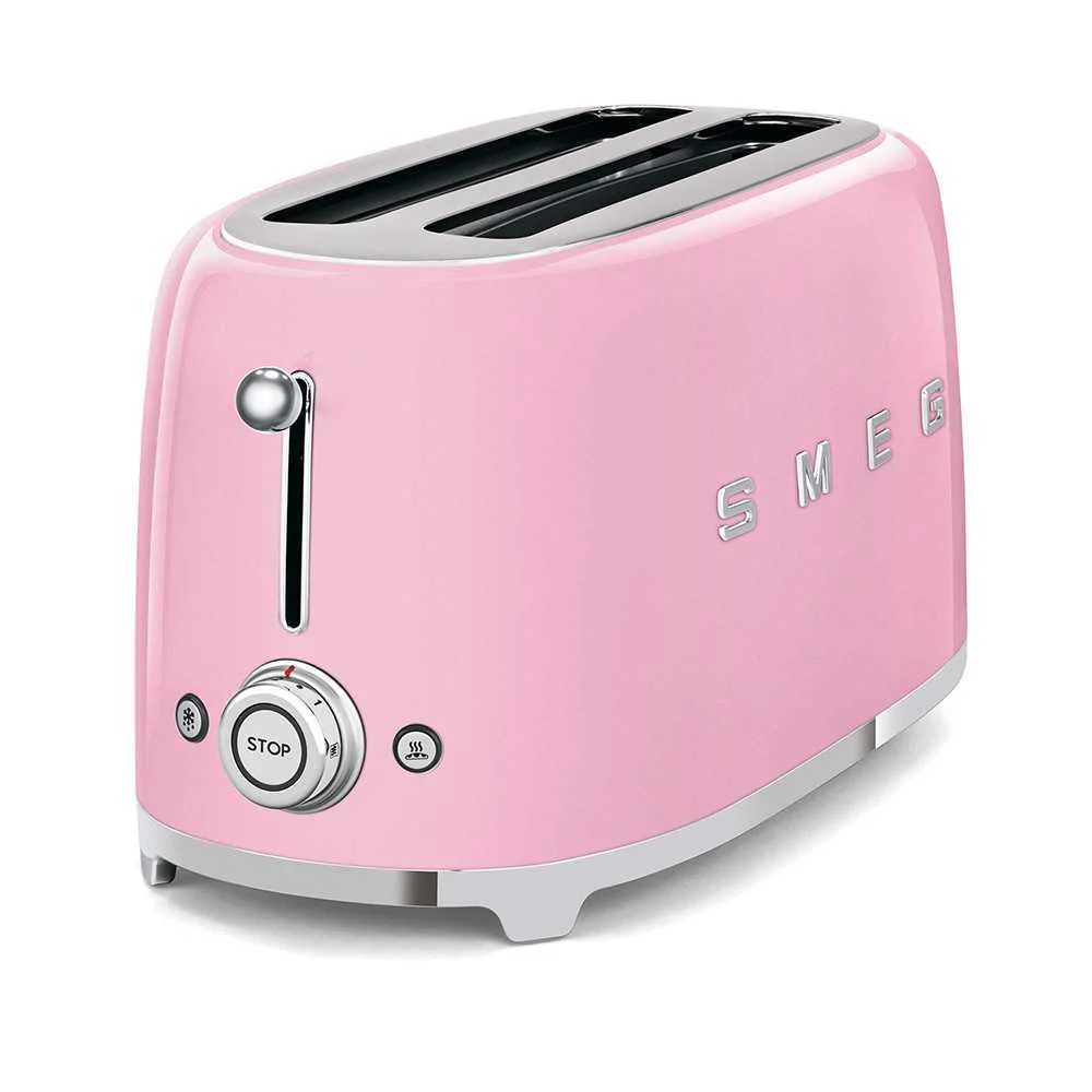 Smeg Toaster 4x2 50?style Pink Tsf02pkeu