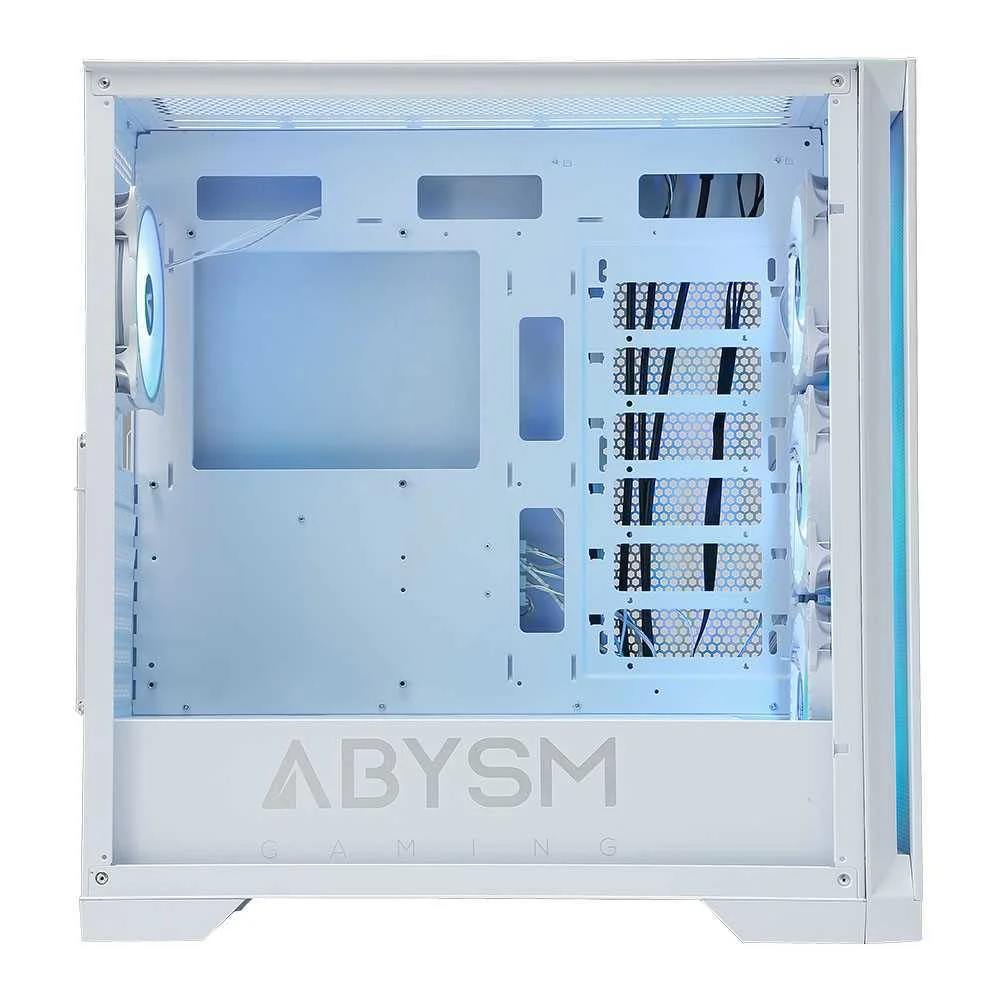 Caixa de Pc E-Atx Danube Mura Bx300 Argb Branco - Abysm
