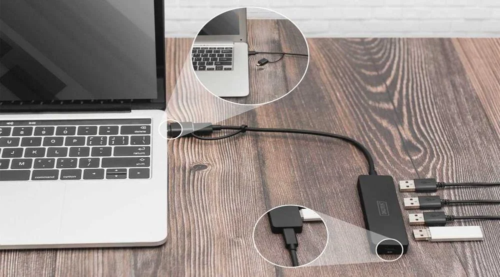 DIGITUS DA-70235 HUB DE INTERFACE USB 3.2 GEN 1 (.