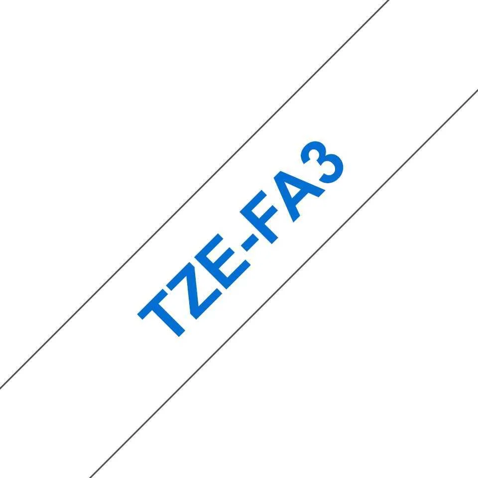 Fita Textil Compatível Brother TZE-FA3 - 12mm x 3.