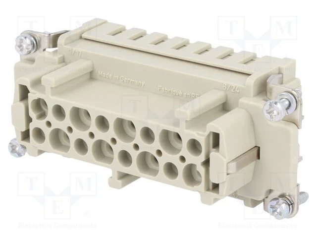 Conector: HDC, inserto de contatos, fêmea, Han E,.