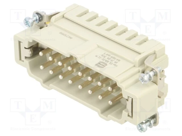 Conector: HDC, inserto de contatos, macho, Han ES.