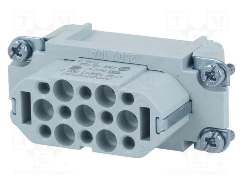 Conector: HDC, inserto de contatos, fêmea, C146,h.