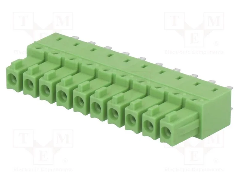 Bloco terminal separável, 3,81mm, faixas: 10, sim.
