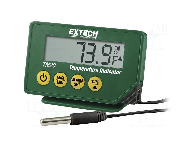 Medidor: temperatura, digital, LCD, -40÷70C, Exat.
