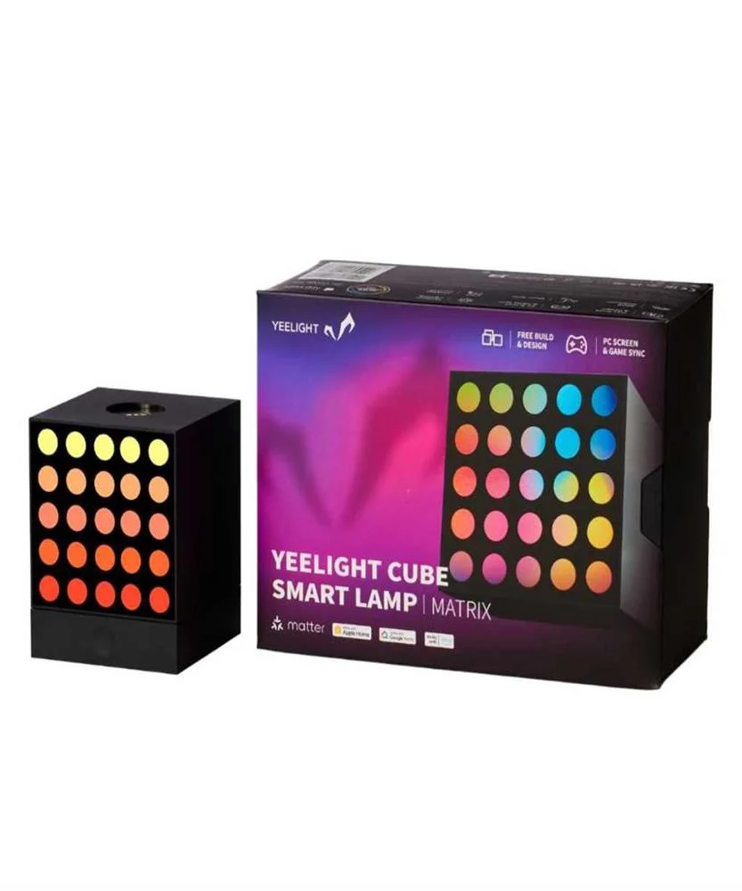 Yeelight Cube Smart Table Lamp Wi-Fi/Bluetooth Black
