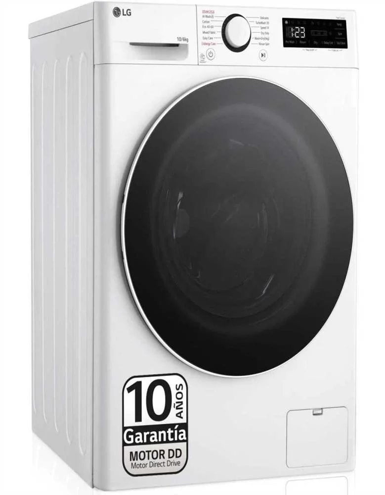 Máquina De Lavar E Secar Roupa LG F4DR6010A0W