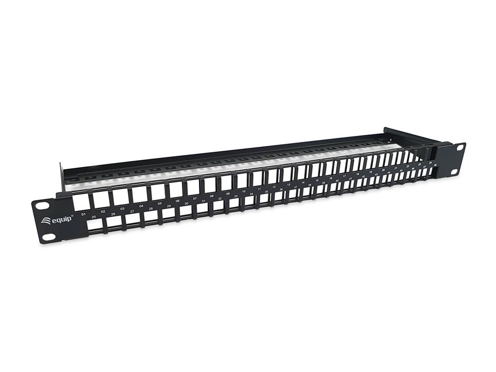 Equip 19" Keystone Patchpanel Cat6 48x Rj45 1he