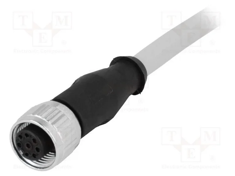 Ficha, M12, PIN: 8, fêmea, código A-DeviceNet / C.