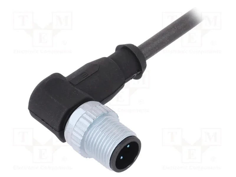 Ficha, M12, Pin: 4, Macho, Código A-Devicenet / Canopen, 7,5m, Fios