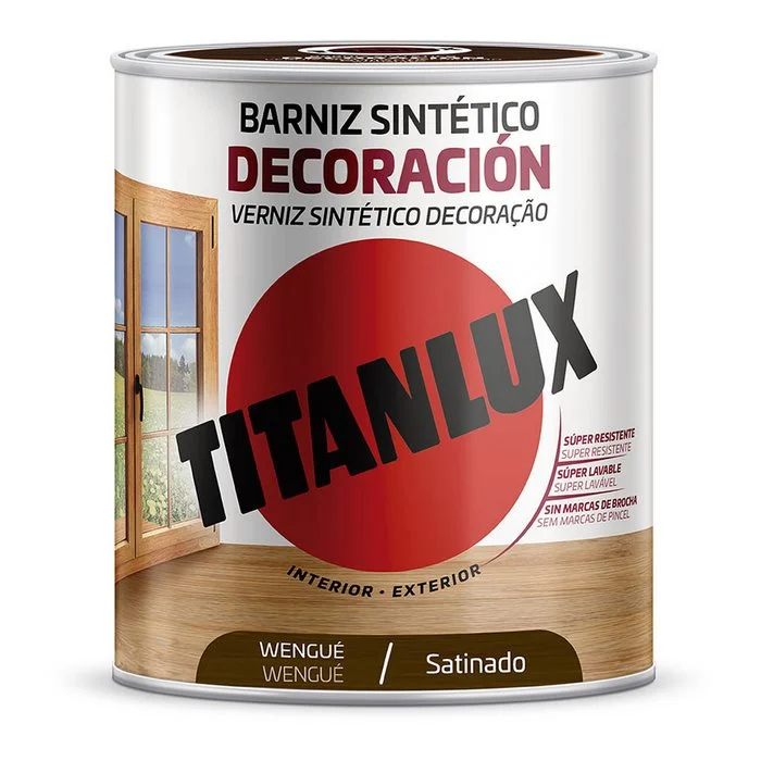 Verniz Sint&eacute;tico Decora&ccedil;&atilde;o Acetinado Wengu&eacute; 250ml.