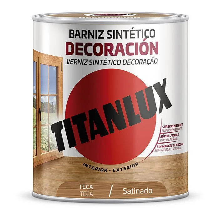 Verniz Sint&eacute;tico Decora&ccedil;&atilde;o Acetinado Teca 250ml T.