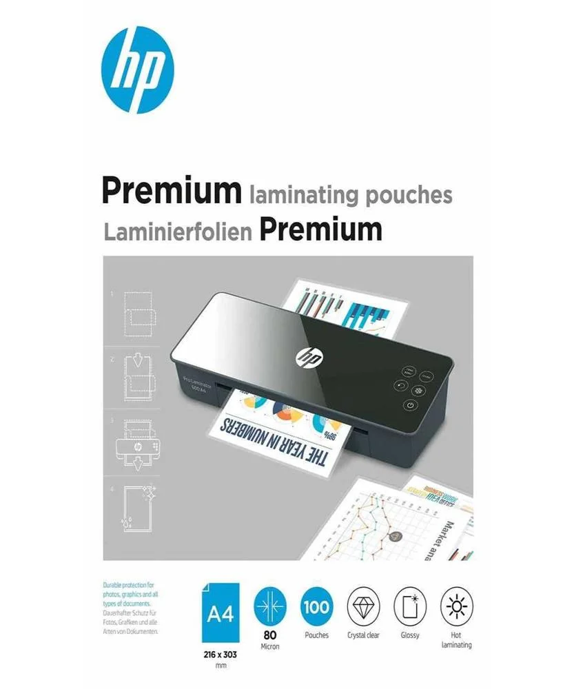 Capas de Plastificar Hp Premium 9123 (1 Unidade) 80 Mic 