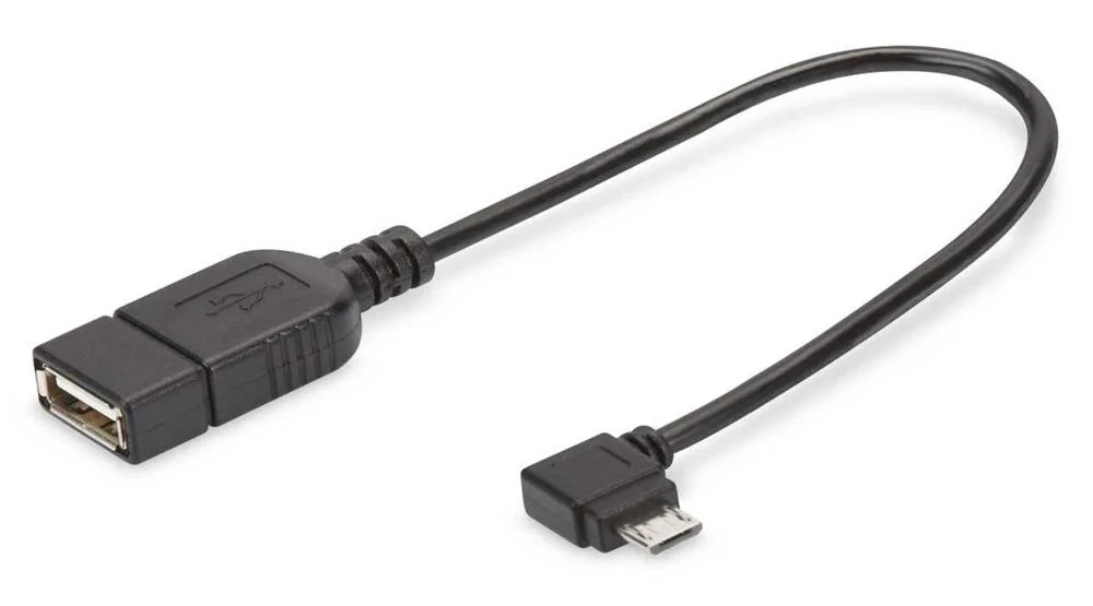 Digitus Usb Adapter/Konverter,Otg,Micro B/St-A/Bu,0,15m,Sw
