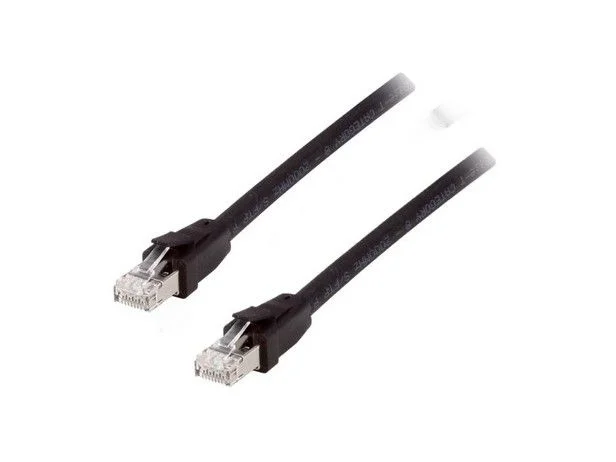 Cabo de Rede Equip 608057 Cat8.1 S/Ftp (Pimf) Awg 24/7 0.5m Preto