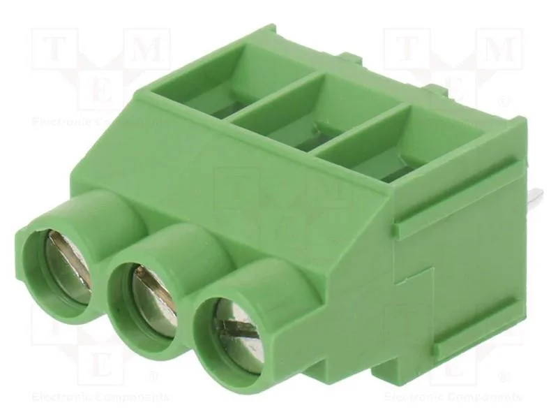 Pcb Bloco Terminal, Angulares 90, 6,35mm, Faixas: 3, para Pcb