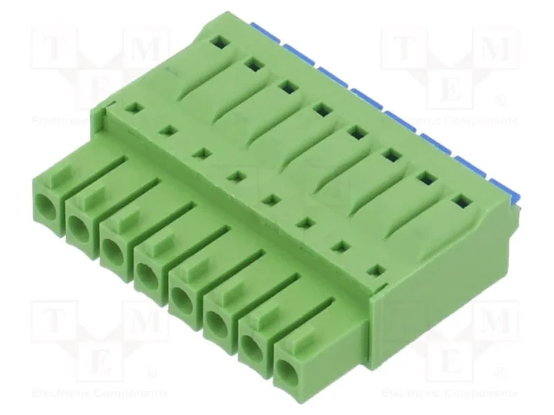 Bloco terminal separável, 3,5mm, faixas: 8, simpl.