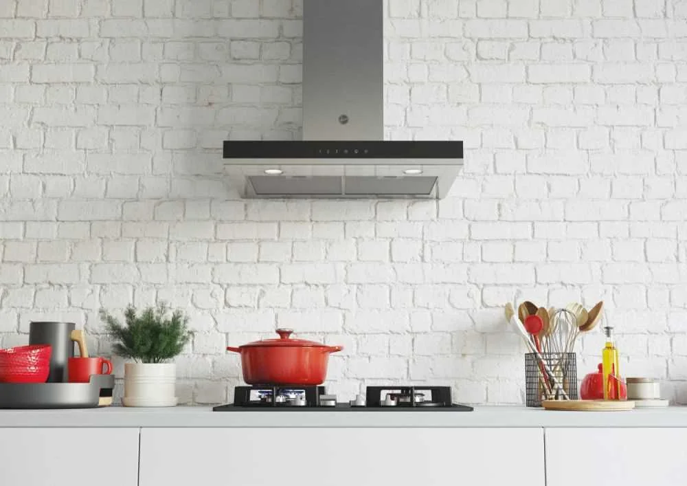 Hoover H-Hood 300 Hts6cbk3xwifi Montado Na Parede.