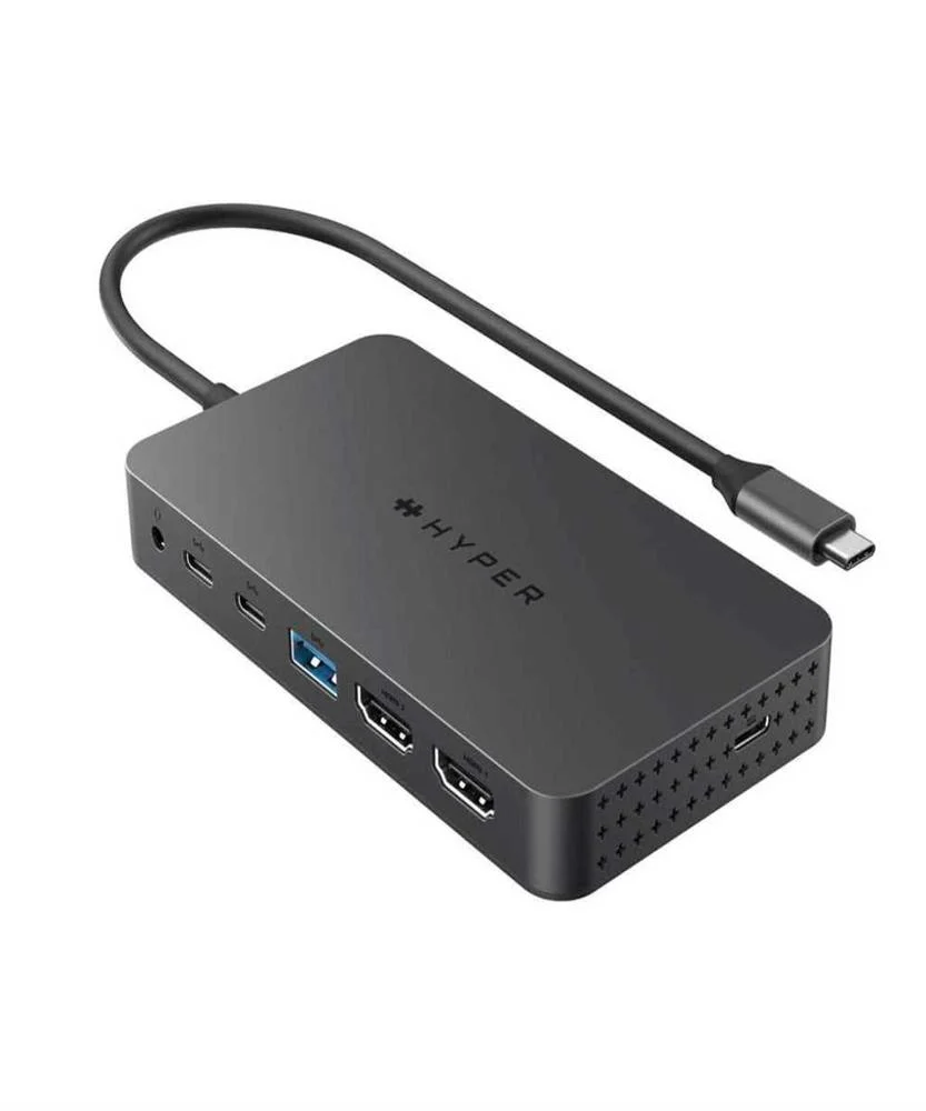 Docking Station Targus Hyperdrive Next Dual Hd7002gl Usb-C 100w Pd Cinza