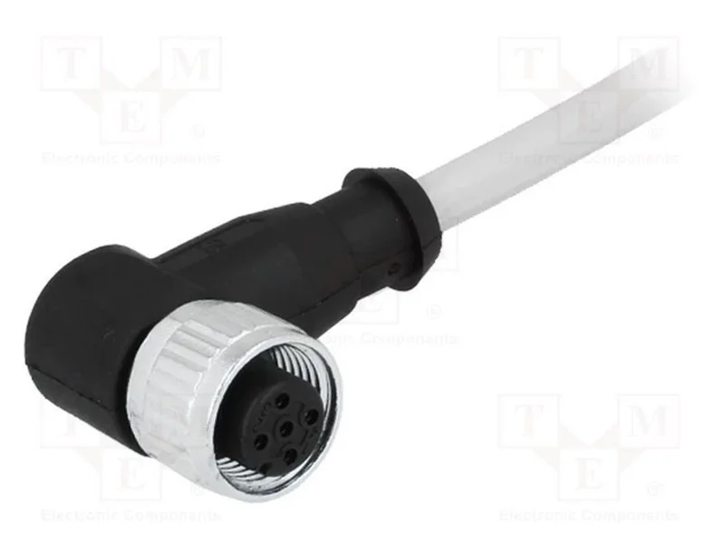 Ficha, M12, Pin: 5, Fêmea, Código A-Devicenet / Canopen, 10m, Fios