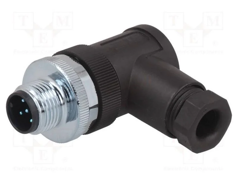 Ficha, M12, Pin: 5, Macho, Código A-Devicenet / Canopen, com Cabo