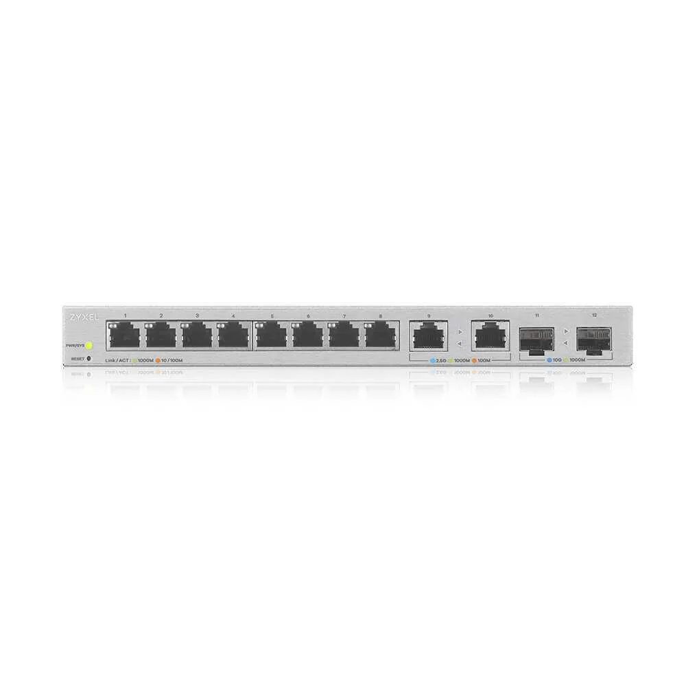 Zyxel Xgs1210-12 V2 12-Port Managed Multigig Switch 8-Ports