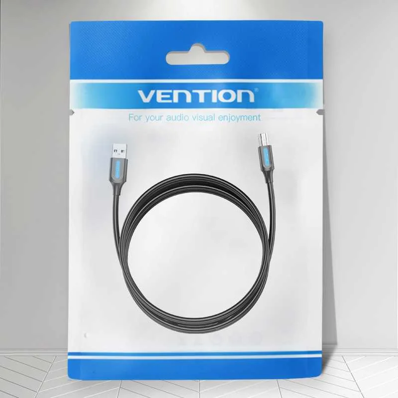 Usb 2.0 a To B Cable Vention Coqbj 5m Black Pvc