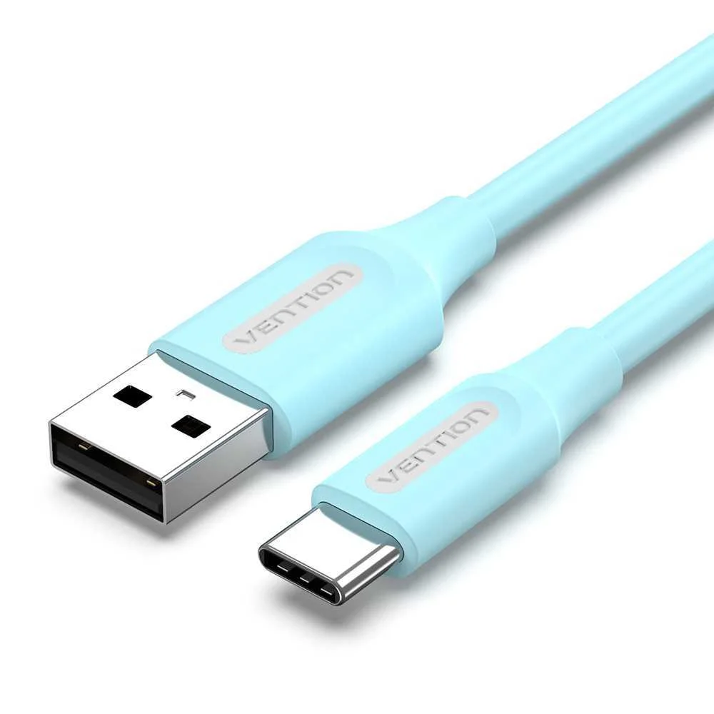 Usb 2.0 a To Usb-C 3a Cable 1.5m Vention Coksg Light Blue