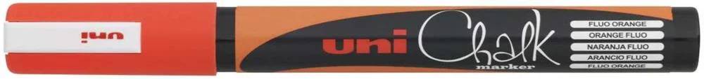 Uni-Ball Chalk Marcador de Quadro Laranja 1 Unida.