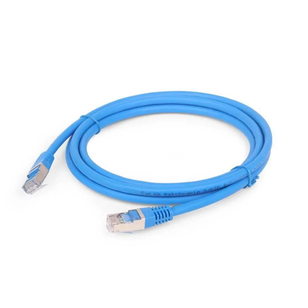 Cable Red S-Ftp Gembird Cat 6a Lszh Azul 0,5 M