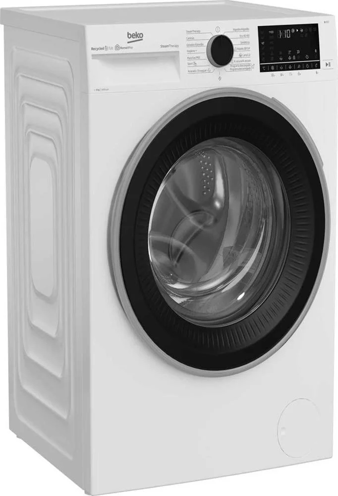 8kg 1400rpm Washing Machine (White) B3wft58415w - Beko