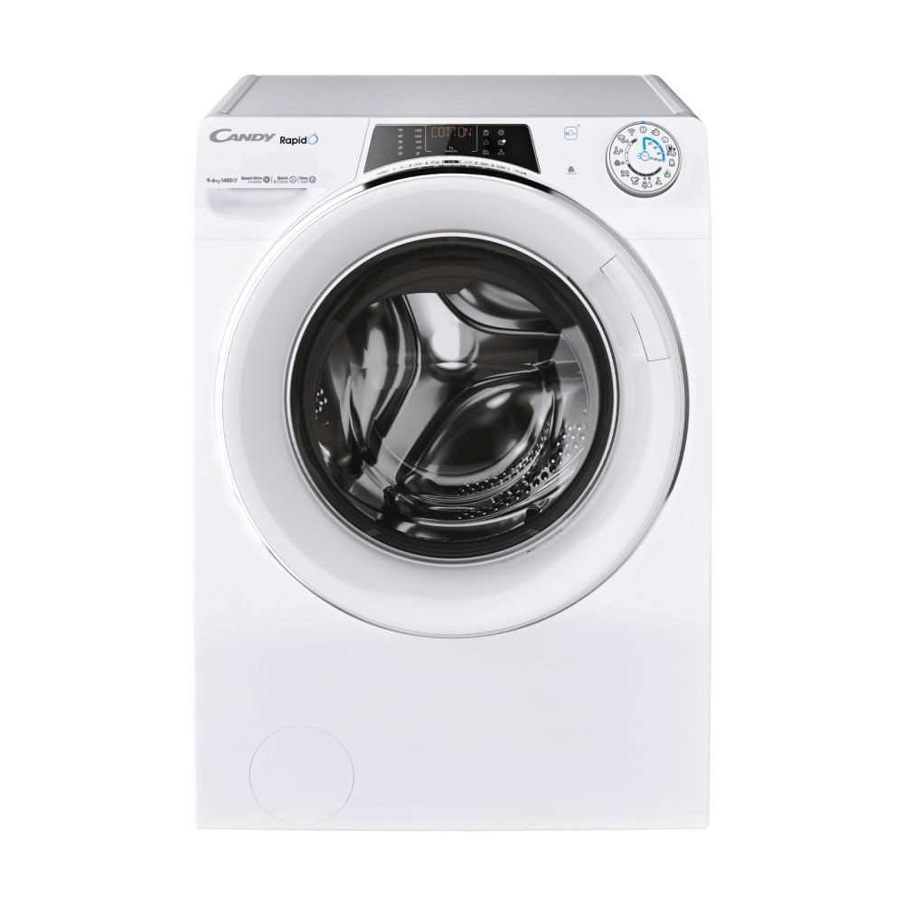 Máquina de Lavar e Secar Roupa Rapidó Row4966dwmct/1-S 9/6kg 1400rpm Branco - Candy