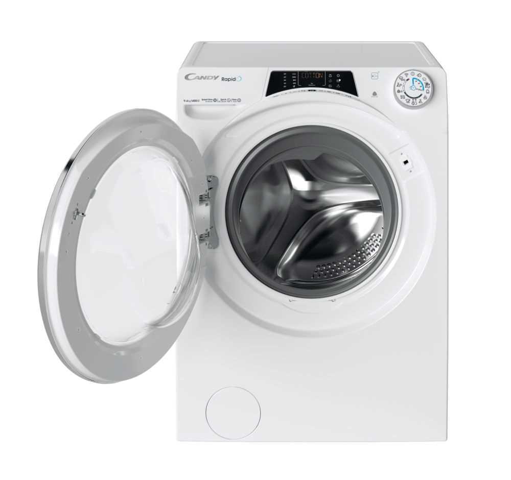 Máquina de Lavar e Secar Roupa Rapidó Row4966dwmct/1-S 9/6kg 1400rpm Branco - Candy