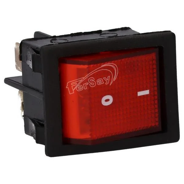 INTERRUPTOR BIPOLAR ROJO 27,3X24,MM 4 CONTACTOS