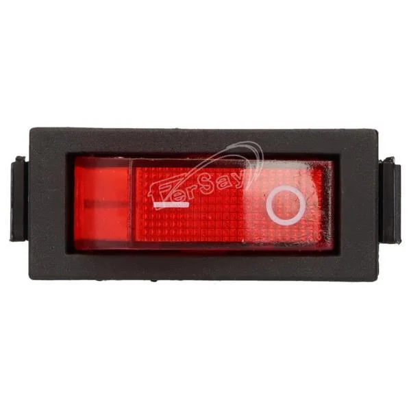 INTERRUPTOR LUMINOSO ROJO UNIPOLAR 3 CONTACTOS