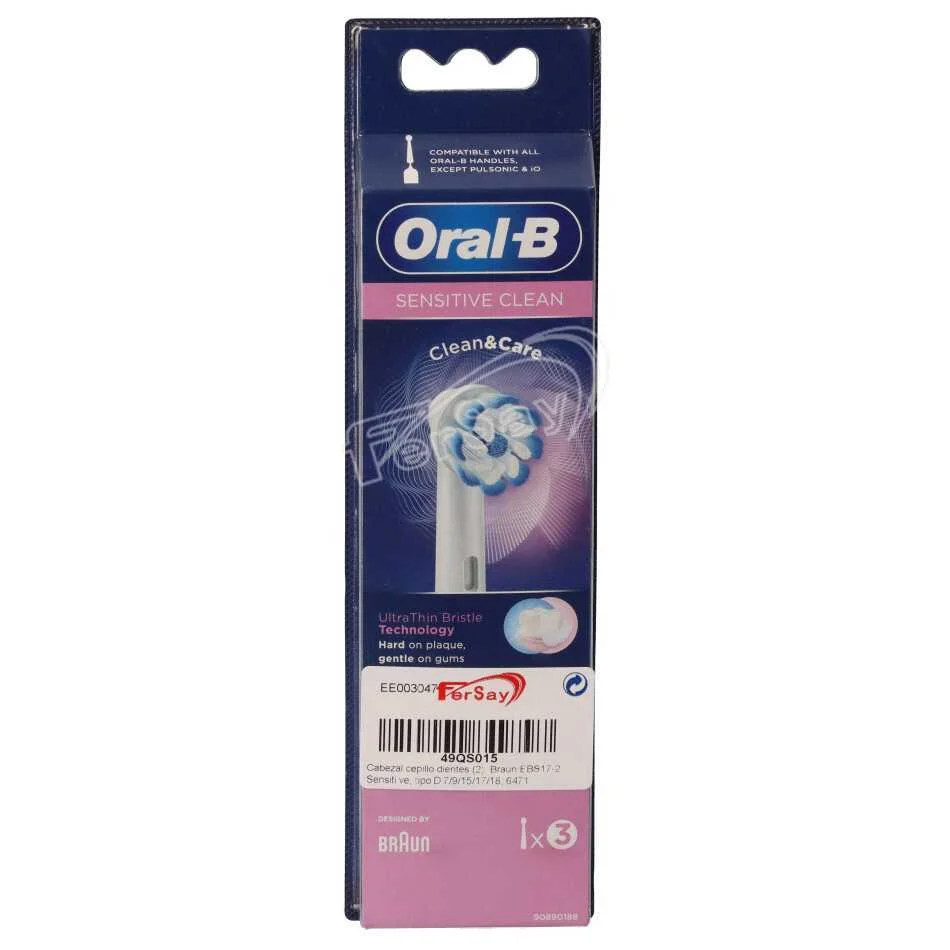 Cabezal cepillo dental Braun EBS17-2 Sensitive