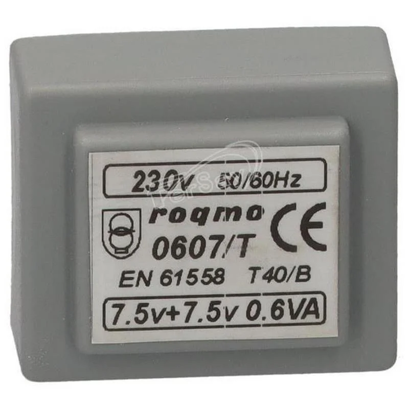 Transf.Alim.7,5v+7,5v 0,6va 40