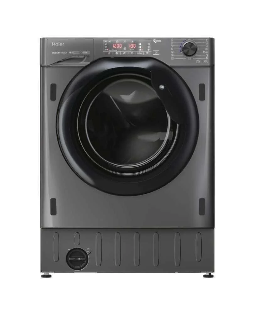 Máquina de Lavar Roupa Encastre 9kg 1600rpm Hwq90b416fwbr Cinzento - Haier