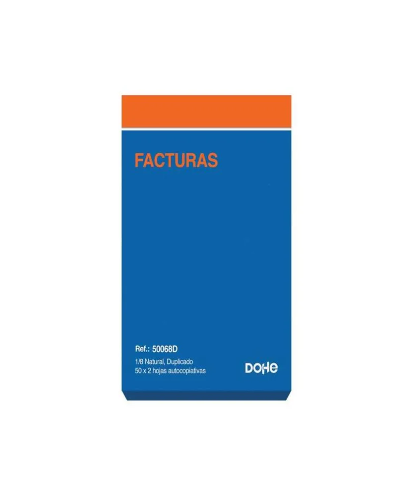 Talonario 50 Juegos Facturas Duplicado (Original+.