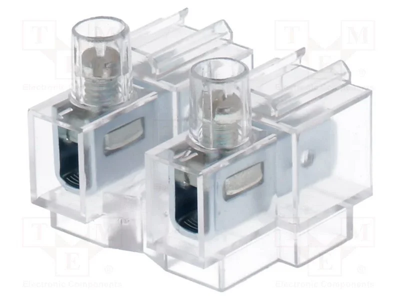Bloco terminal, faixas: 2, 0,75&divide;4mm2, terminal pa.