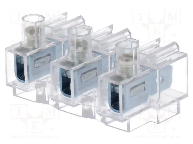 Bloco terminal, faixas: 3, 0,75&divide;4mm2, terminal pa.