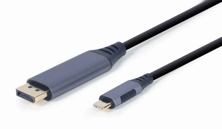 Cabo Gembird Cc-Usb3c-Dpf-01-6 Usb-C P/ Displayport 4k 60hz 1.8m Cinza