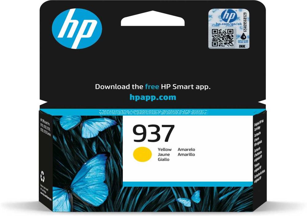 Hp Tinteiro Original 937 Amarelo
