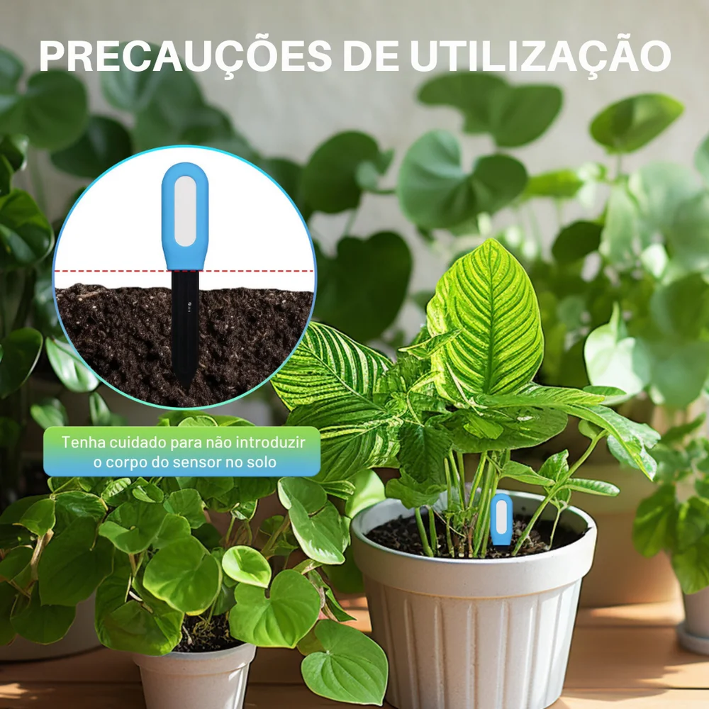 Sensor para medição temperatura/ humidade p/planta