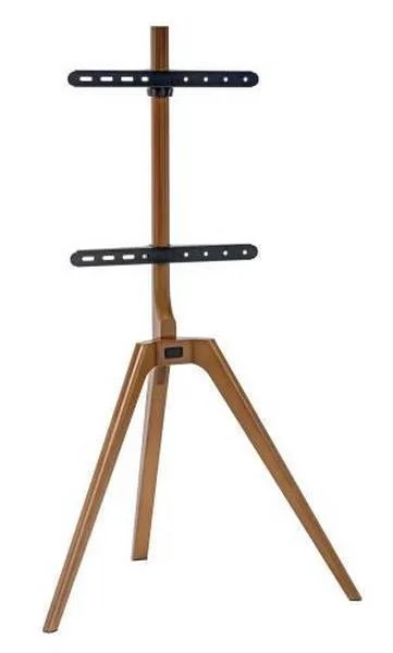 Suporte TV de madeira orientável de chão. 45" a 6.