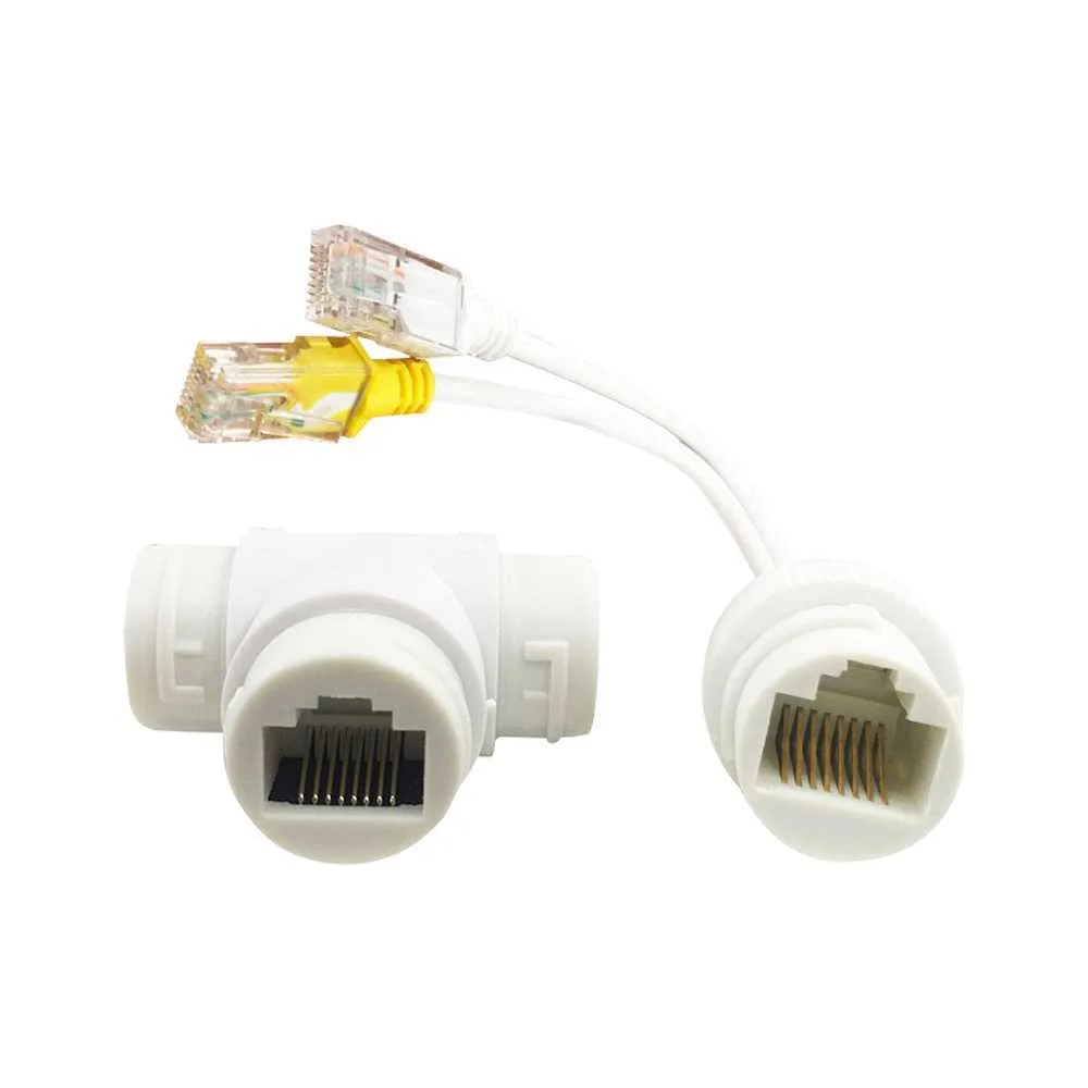 Combinador e Separador Poe Rj45. - para Câmaras Ip  - Cor Branco