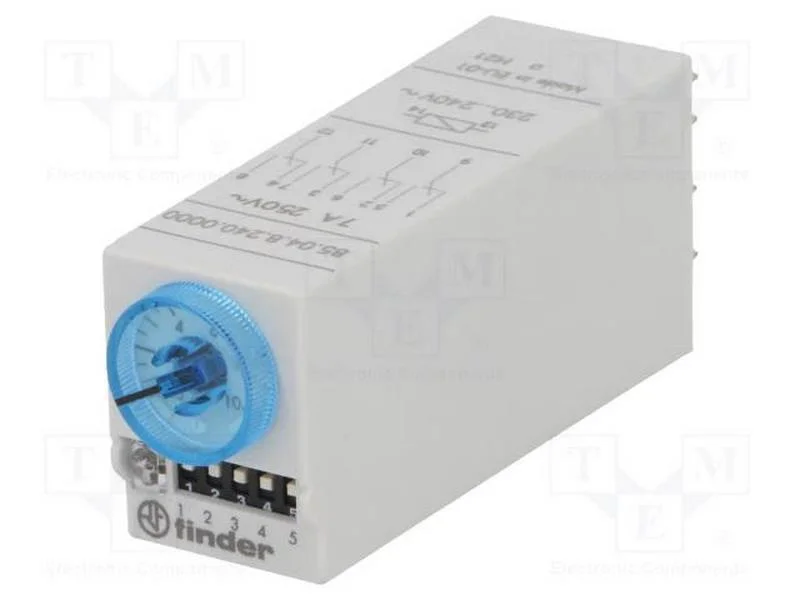 Relé Temporizado, 0,05s÷100h, 4pdt, 250vac/7a, Uten: 24vac, 24vdc