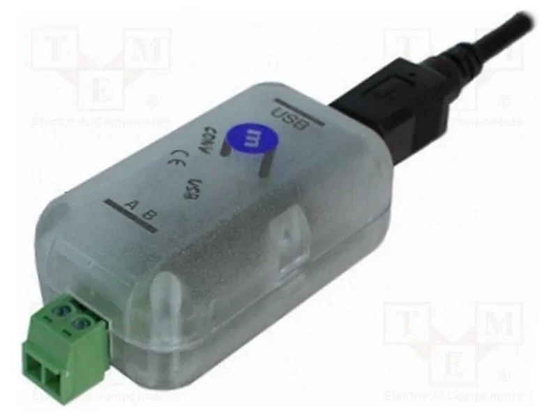 Conversor, RS485/USB, N&uacute;mero de portos: 1, 115,2k.